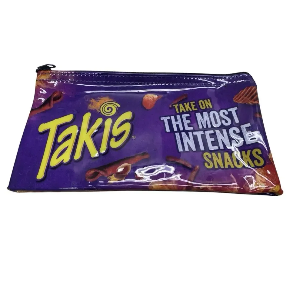 Takis Take on the Mose Intense Snack Plastic Zip 8.5inX4.5in Pencil Pouch
